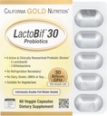 California Gold Nutrition LactoBif® 30 Probióticos, 30 Bilhões UFC, 60 Cápsulas Veggie
