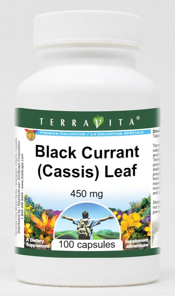 Groselha preta (Cassis) Folha - 450 mg (100 Cápsulas, ZIN: 513765) - 3 Embalagem