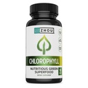 Zhou Chlorophyll Tablets - Suplemento de pílula clorofílica para mulheres e homens, apoio à saúde e bem-estar, Super Verdes diários com vitaminas naturais e minerais - 90 Comprimidos