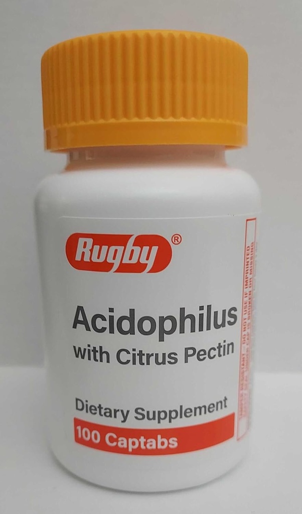 Rugby Acidophilus Cápsula Formado Comprimidos - Frasco de 100 - Modelo 00536718001