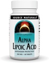 Fonte Naturals Ácido Alfa Lipóico 200 mg Suporta Metabolismo de Açúcar Saudável, Função Fígado & Geração de Energia - 60 Comprimidos