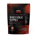 GNC AMP Wheybolic Rasgado proteína pó e suplemento termogênico, aumenta a força muscular & tamanho, energia e resistência, 40g de proteína, 6,2g Leucina, 15g EAA, cafeína, chocolate Fudge, 9 Servindo