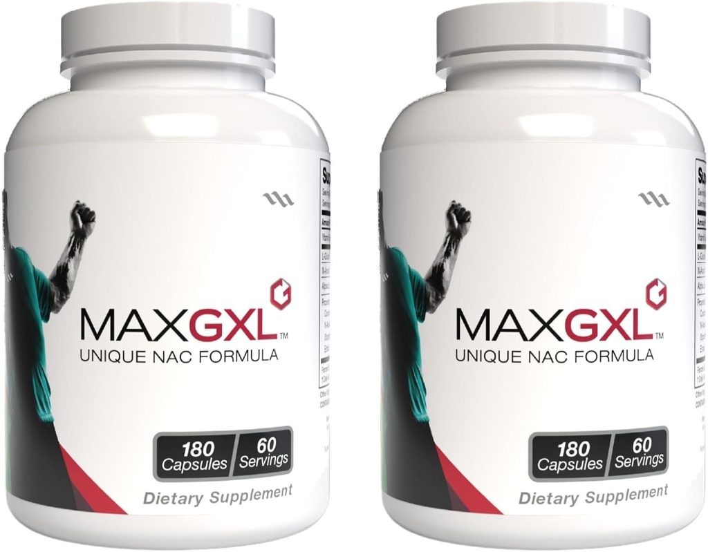 Max GXL, Fórmula NAC exclusiva, 180 Cápsulas Vegetais, 30 Servimentos (Pacote de 2)