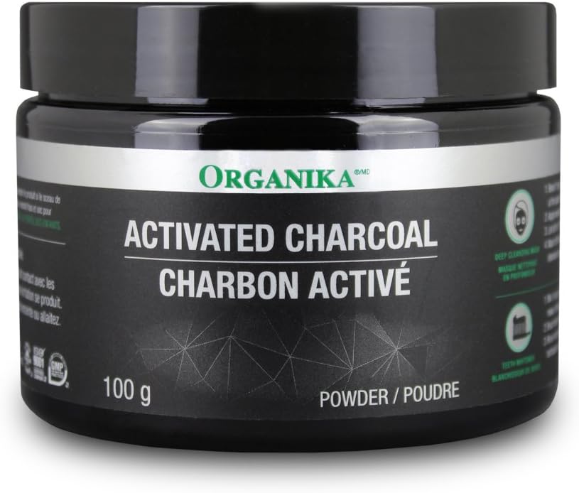 ÓRGÂNICA Pó de carvão activado, 100 GR