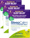 Ajuda ao sono Boiron SleepCalm para sono noturno profundo, relaxante e descansado - Melatonina livre e sem forma de hábito - Comprimidos dissolváveis - 180 Conde