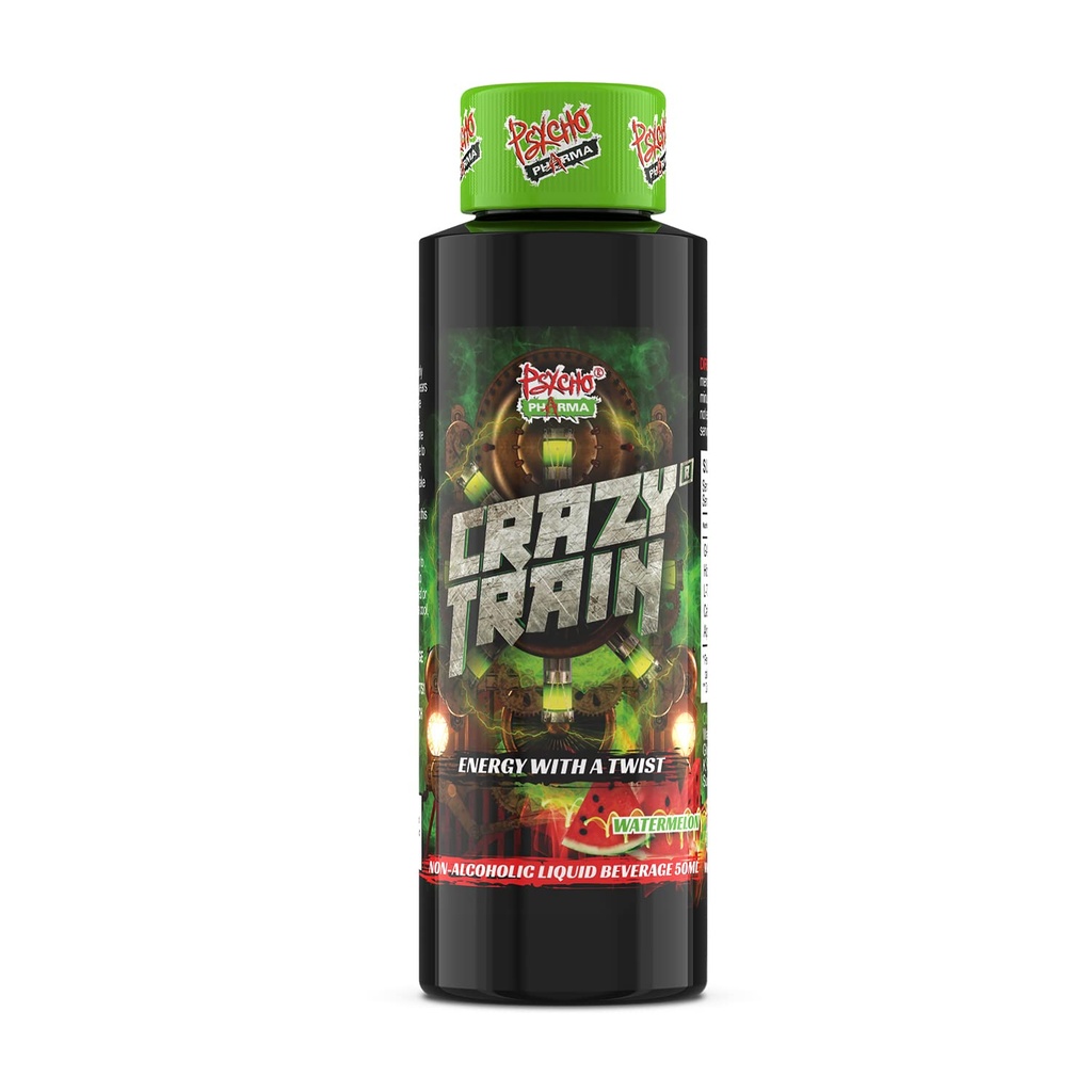 Crazy Train - Tiro de energia não alcoólica da Psycho Pharma ... Com um Twist! (4)