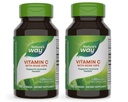 Vitamina C da maneira da natureza com rosa HIPS, antioxidante poderoso e apoio da função imune de vitamina C *,Promove colagénio para pele saudável *, 100 cápsulas (embalando Vary maio) - 2 embalagem