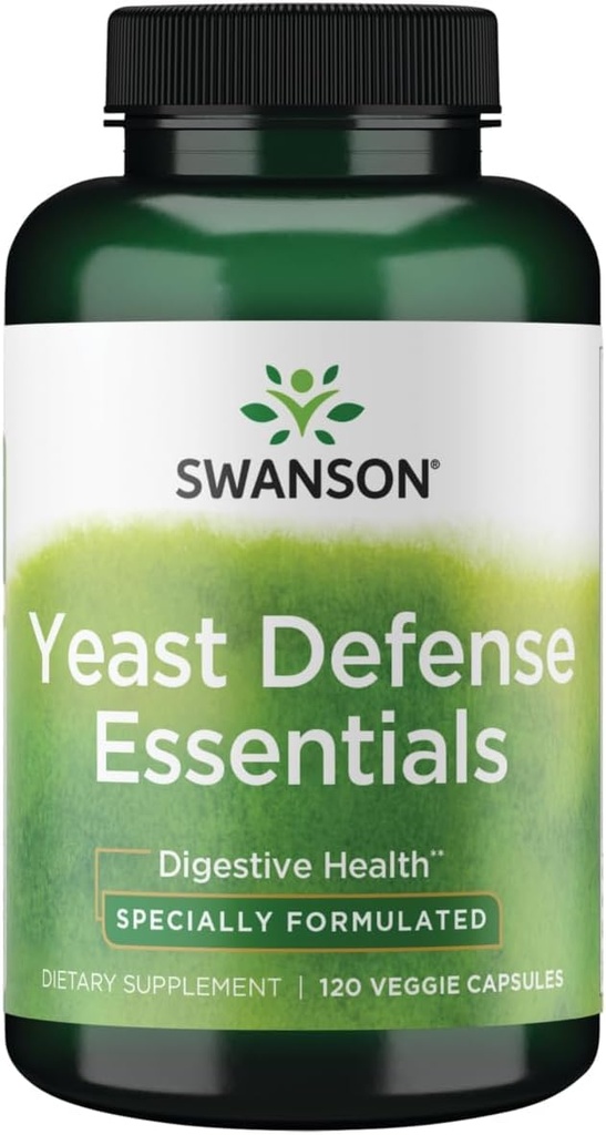 Swanson Yeast Defense Essentials 200 milhões Cfu 120 Veg Cápsulas