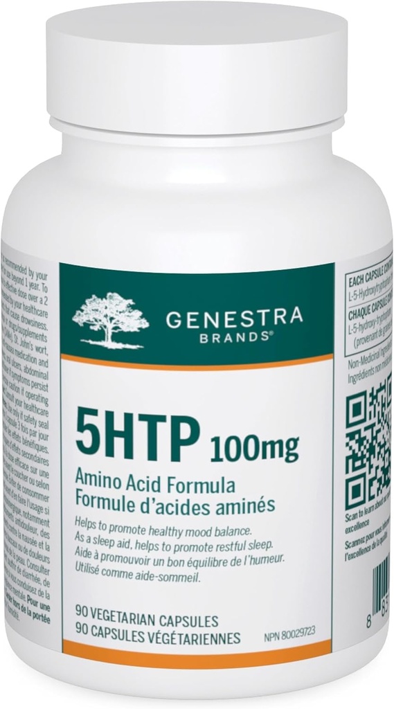 Genestra Brands 5HTP 100 mg Suporte para Sono e Equilíbrio Mental