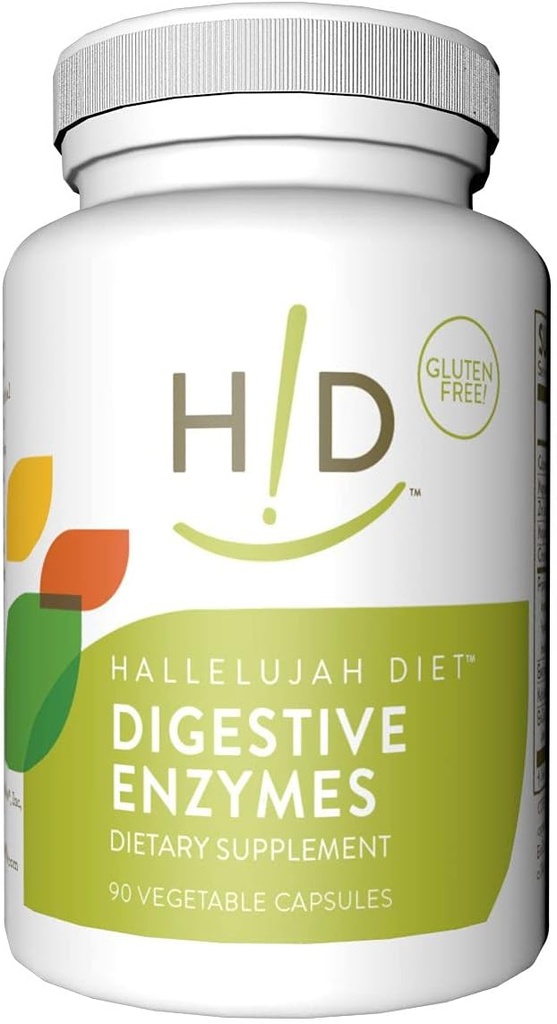 Aleluia Dieta - Enzimas Digestivas, Suplementos Nutricionais Multi-Enzima para Suporte Alimentar e Absorção Nutriente, 90 Cápsulas