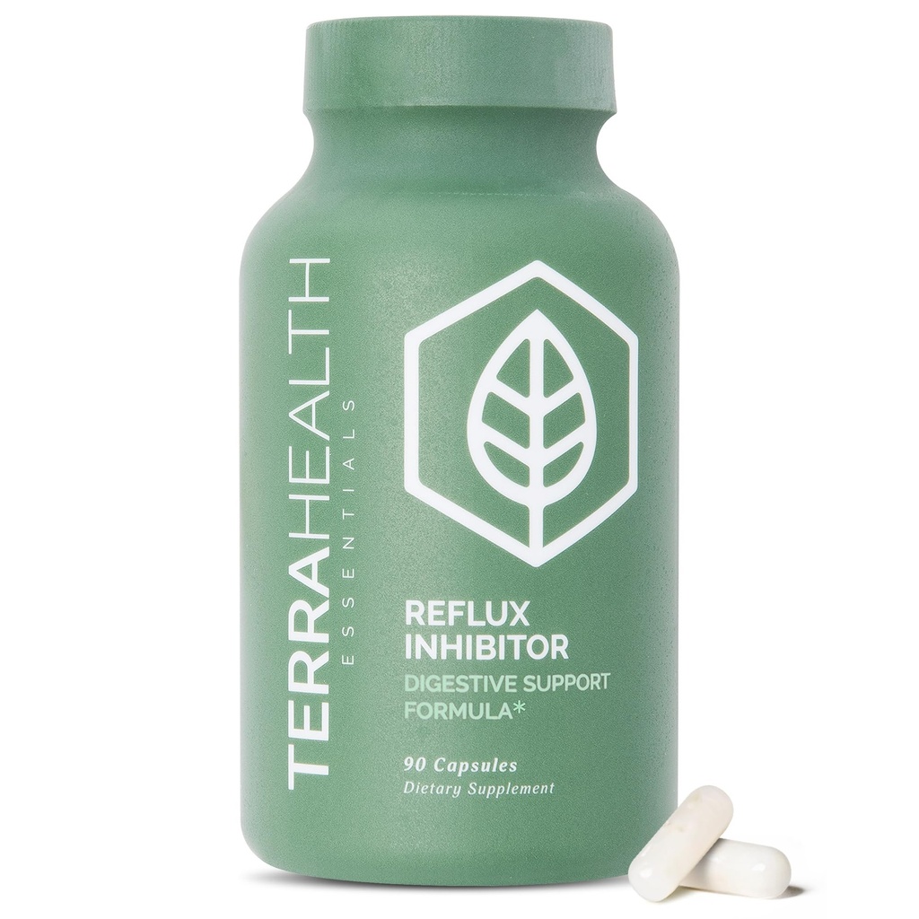 Terra Health Essentials - Inibidor de Reflux . Alivia a indigestão e azia .