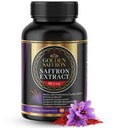 Golden Saffron Saffron Extract Cápsulas - Suplementos Premium Saffron - 88,50 mg Pílulas Puras de Açafrão - Suporte ao humor - Suporte aos olhos - Equilíbrio Emocional, Foco e Saúde dos Olhos Made in the USA - 60 Cápsulas
