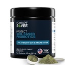 Quatro Folhas de proteção Rover - Probióticos para cães - Veterinário Formulado - com Prebióticos naturais e antioxidantes - Detoxificação & Gut Saúde - 30 dias Grande fornecimento de cão