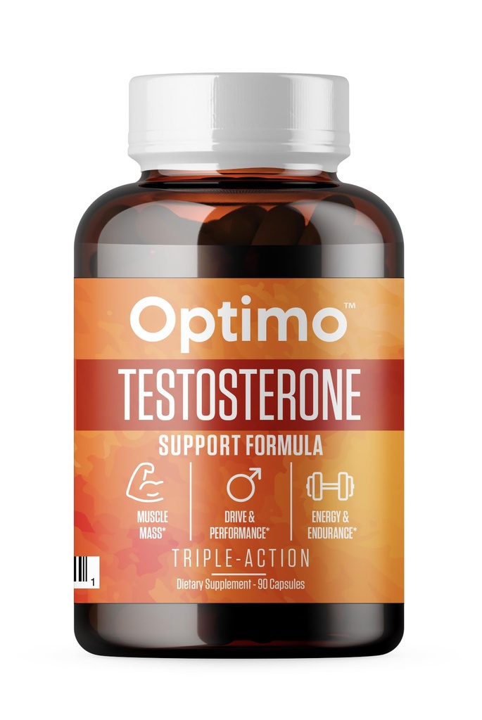 Suplemento de reforço de testosterona para homens e mulheres 9 ingredientes chave Tongkat Ali, Tribulus, Fenugreek, Ashwagandha, Maca, Boron, Zinc, VIT D, DAA - 90 Cápsulas