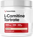 Alvejado L-Carnitina Tartrato 1000mg Pó, Essentials (300 Servings)