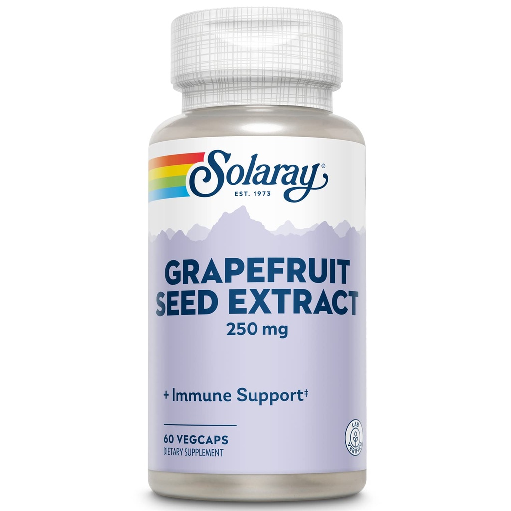 Extrato de semente de toranja de potência garantida SOLARAY (Btl-Plastic) 250mg