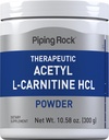 Piping Rock Acetil L-Carnitina pó 300g ALCAR HCL Suplemento     , Não-GMO, Sem glúten