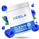 XEELA pré-treino em pó - limpo e testado - Jitter livre, seguro e natural - aumentar a energia termogênica, foco, e resistência w / creatina, cafeína orgânica, e citrulina à base de plantas (framboesa azul)