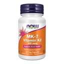 NOW Foods Supplements, MK-7 Vitamina K-2 100 mcg, Suporte Cardiovascular*, Suporta Saúde Óssea*, 60 Cápsulas Veg