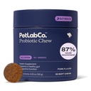 PetLab Co. Probióticos para cães, saúde da tripa de apoio, diarreia ocasional, saúde digestiva & alergias sazonais - sabor de porco - 30 mastigação macia - embalagem de maio Vary