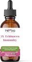 3X Echinacea Imunidade Extra forte concentrado Echinacea mistura orgânica com Angustifolia e Purpurea raiz, ervas, e flor para apoio imunológico, extrato de álcool líquido, 2 líquidos oz (60ml)