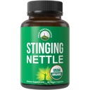 USDA Organic Stinging Nettle Vegan Cápsulas Feito com Stinging Nettle Leaf Pó para Próstata, Crescimento do cabelo, Alergia. Melhor do que raiz ou extrato de sementes. Comprimidos de ervas à base de plantas, 60 comprimidos