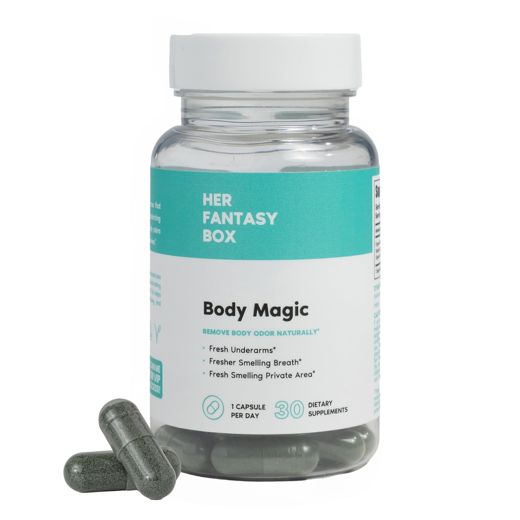 Sua caixa de fantasia - 30 Cápsulas Vegan para Detox, Digestão, Gut Health, suporte da pele, e pele oleosa - Impulsionador de energia natural