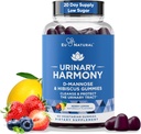 Harmonia urinária D Mannose Gummies for Urinary Tract Health – D-Mannose & Hibiscus Cleanse, Flush & Protect the Urinary System – Potent Formula, Drug Free – 60 Berry Lemon Flavor Gummies, 20 Day Supply