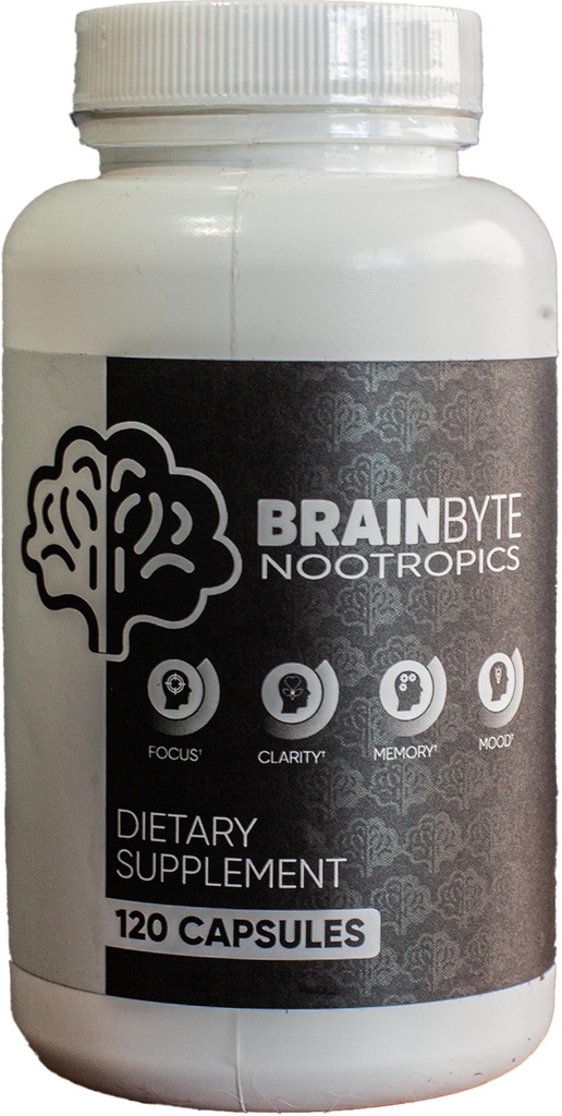 All-in-One Nootropic Supplement for Men & Women Foco sem cafeína com L-Theanina & Fosfatidilserina (120 Contagem)