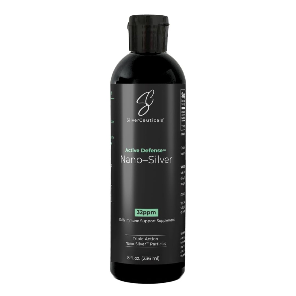 Tecnologia Coloidal Prata w/Nano - 32ppm 8 oz - 8X mais eficaz - Suporte Imune Natural - Salvar os dias doentes - Idades 5 & Up - Supera Pratas PPM mais altas - Sem sabor e cheiro - 3a parte testado