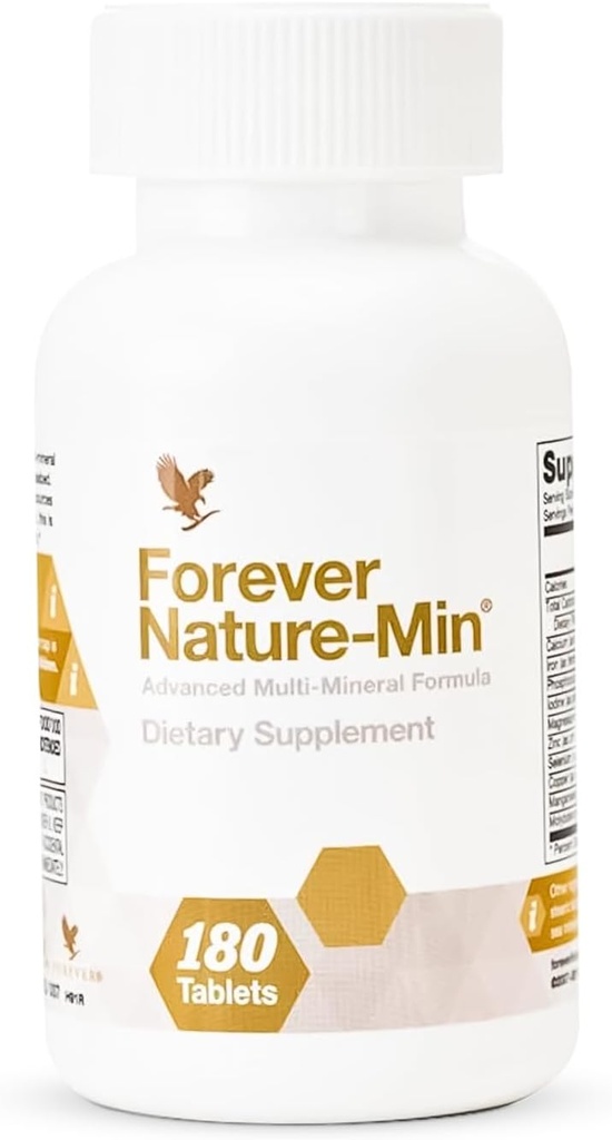 Vida Para Sempre - Para Sempre Natureza-Min®: Mistura Multi-Mineral Premium - Suporta Músculo, Cérebro e Hidratação - 10 Mineral Essencial e Trace - 180 Comprimidos