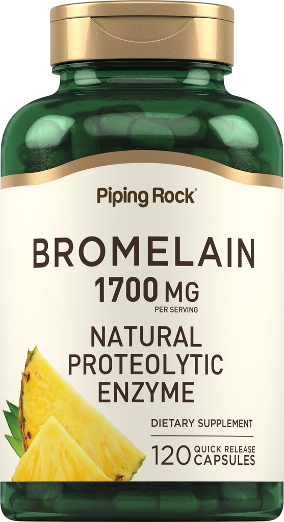 Piping Rock Bromelain Supplement 1700 mg 120 cápsulas