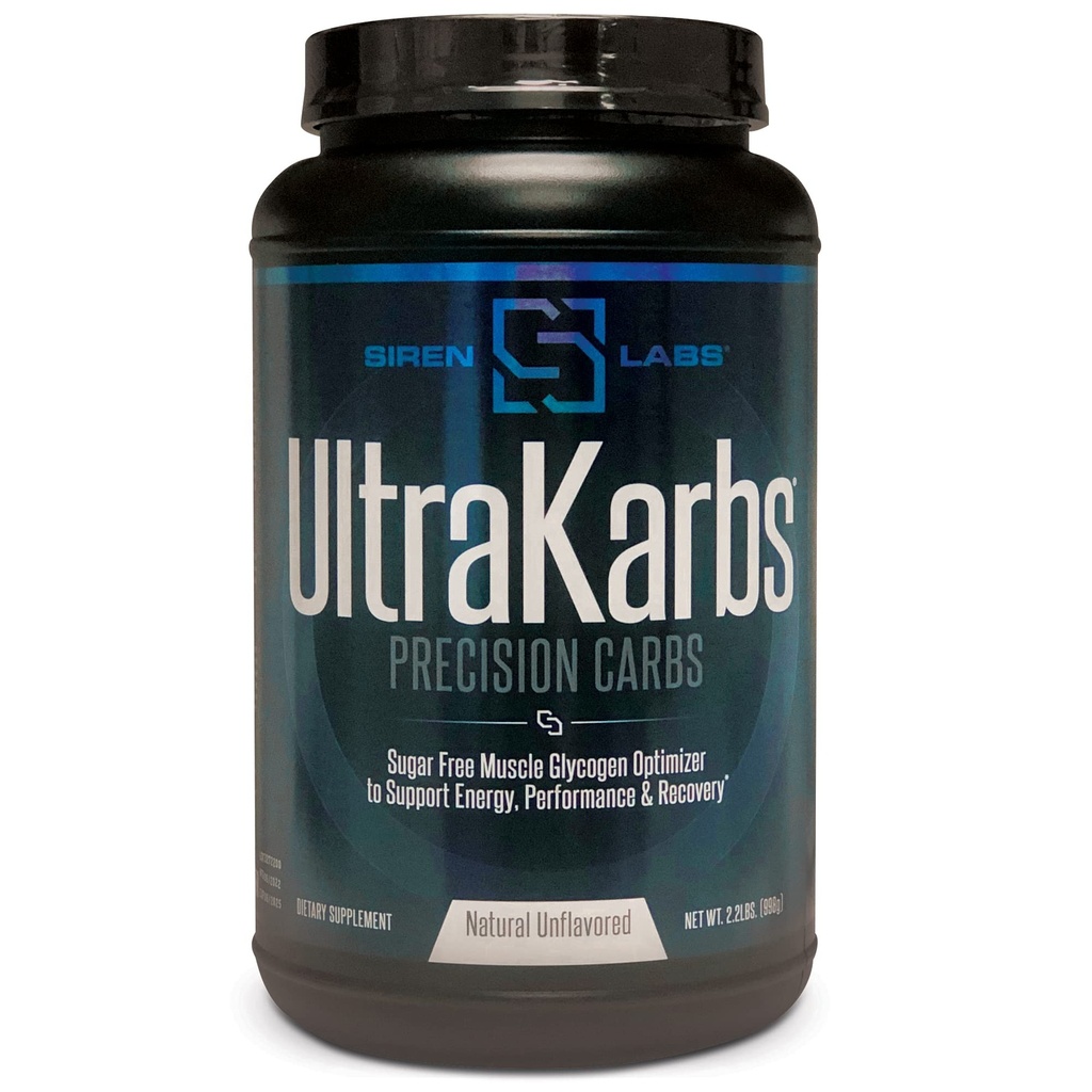 Siren Labs Ultra Karbs Mass Gainer Pós exercício Muscle Builder Saudável Carb Carregando - Mistura carboidratada com KarboLyn - Mais Energia, Recuperação Mais Rápida - Gainer Peso para Homens (40 Servings)