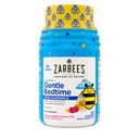 Gummies de cama suave de Zarbee para crianças - mistura livre de melatonina de mel natural, limão framboesa e camomila ajuda as crianças a relaxar e relaxar para se preparar para dormir, 30ct