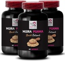 Fluxo de Energia Dinâmica - MUIRA PUAMA BARK EXTRACT - Força Baseada em Plantas, Impulso de Energia Diária, Ativação de Acionamento de Ervas, Combustível de Aventura, Levantamento de Equilíbrio, Suporte diário, Boost Vital 3 Garrafas 180 Cápsulas