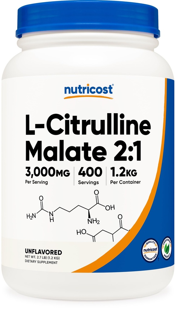 Nutricost L-Citrulina Malato em pó (2:1) 1.2KG