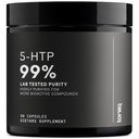 Cápsulas Toniiq Ultra de Alta Força 5HTP - 99%+ Altamente Purificado e Biodisponível - 12:1 Extrato Concentrado - 200mg - 90 Cápsulas Veggie