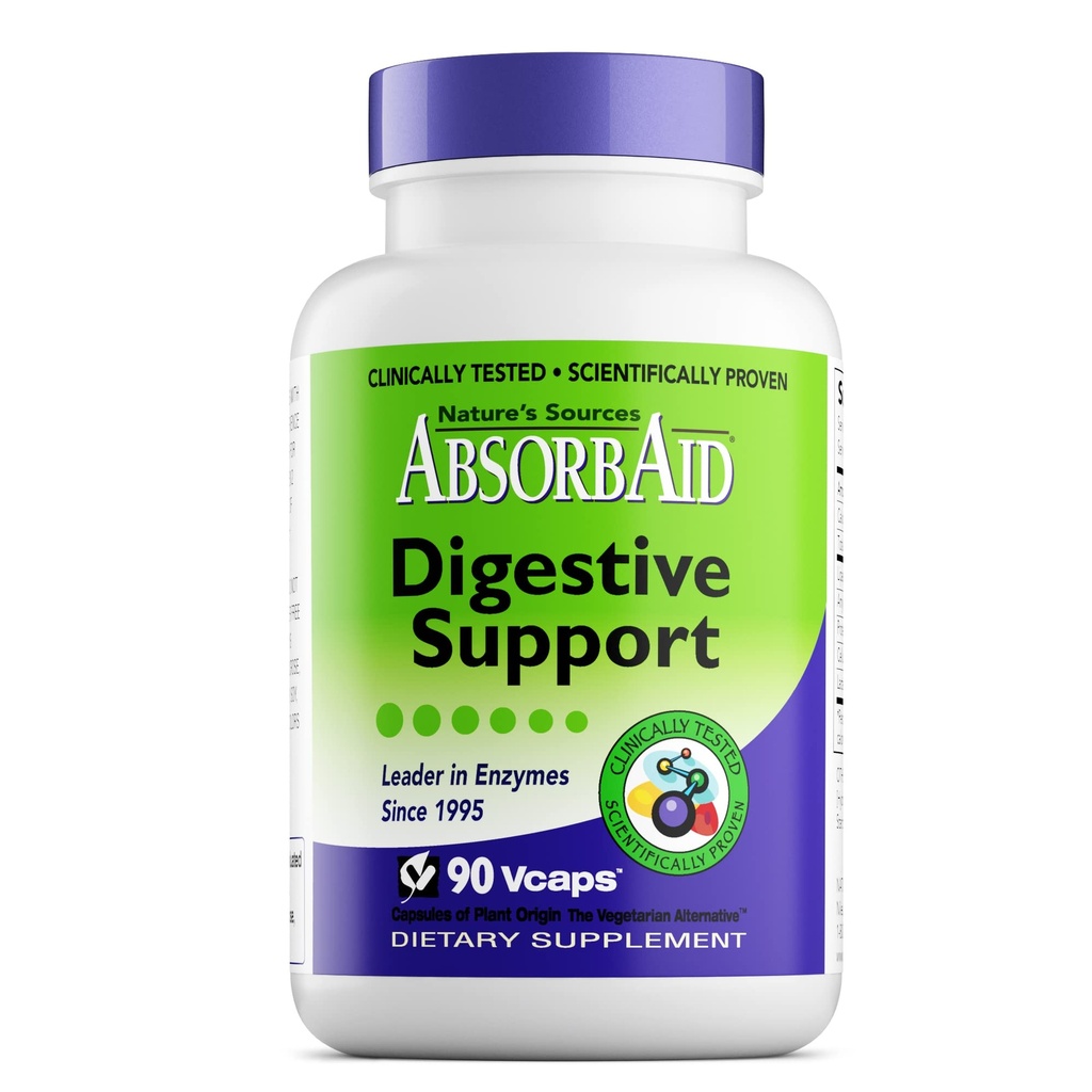 Fontes da natureza Absorbaid Digestive Support - 90 Vcaps