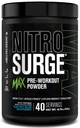 Fábrica Jacked Nitrosurge Pó pré-treino de alto desempenho Max - pré-treino w / ingredientes nootrópicos para foco intenso, bombas, energia suave, resistência - 40 Servings, framboesa azul elétrica