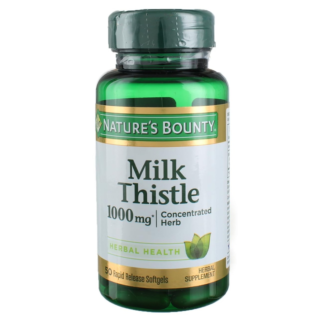 Cardo de leite da natureza 1000 mg, 50 Softgels (3 embalagem)