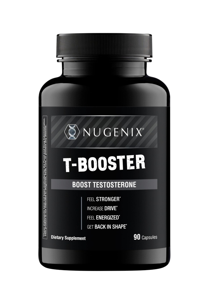Nugenix T Boost - Suplemento gratuito de reforço de testosterona para homens, 90 contagem