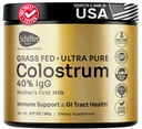 Premium Colostrum Supplement Highest IgG for Gut Health, Imune Support & Recovery Superfood, Anti-Age - Pure Grass-Fed Bovine Colostrum Powder - Primeiro Leite da Mãe, 60 Servings, Sem sabor