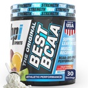 BPI esportes melhor BCAA pó - suporte de recuperação muscular - cadeia ramificada Aminoácidos - Blocos de construção de proteína e músculo - pós de recuperação de exercícios - Hydration - Fruit Punch, 30 Servings