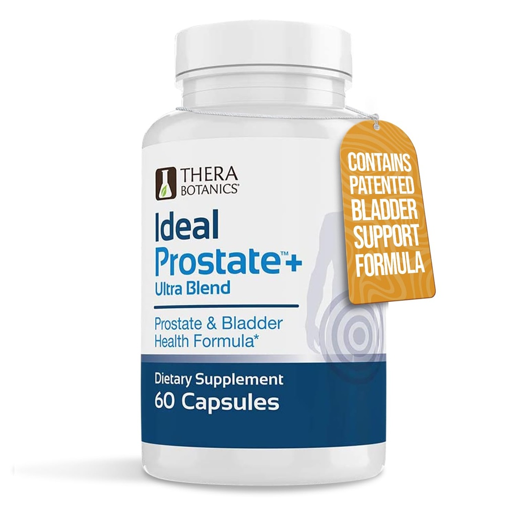 Suporte avançado de próstata masculina por Ideal Prostate Plus Ultra com Cogumelo Reishi, Serra Palmetto, Licopeno e mais para alívio natural