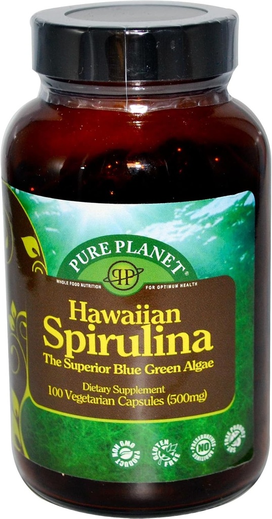 Espirulina de avião puro, 100 CT
