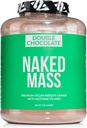 Massa Vegan NAKED - Gainer Peso Duplo Chocolate - 1,260 Calorias, 50G Proteína, Nada Artificial, Tudo Natural Chocolate Proteína Pó, Não-GMO, Soy & Gluten Free - 8LB Bulk - 11 Servings