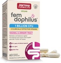 Jarrow Formulas Fem-Dophilus - 1 bilhão de organismos por serviço - 60 cápsulas vegetarianas - Probiótico feminino - Saúde do trato urinário - Até 60 serviços