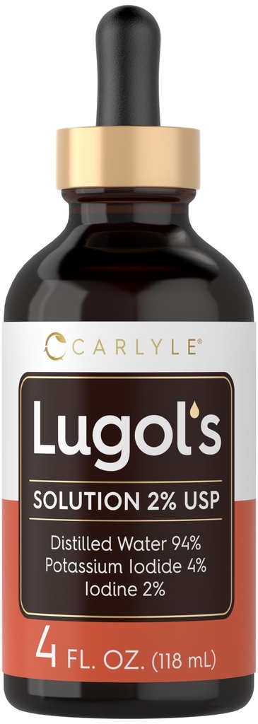 Carlyle Lugols Iodo 2 Percentagem de 4 fl oz (Pacote de 1)