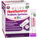 FloraTummys Probióticos para Crianças: 30 Pacotes de pó sem gosto, Livre de alergénios alimentares, Não lácteos, Sem glúten, Livre de açúcar, Não-GMO, Vegan
