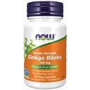 Now Foods Supplements, Ginkgo Biloba 120 mg, Dupla Força, Projeto Não-GMO Verificado, 50 Veg Cápsulas